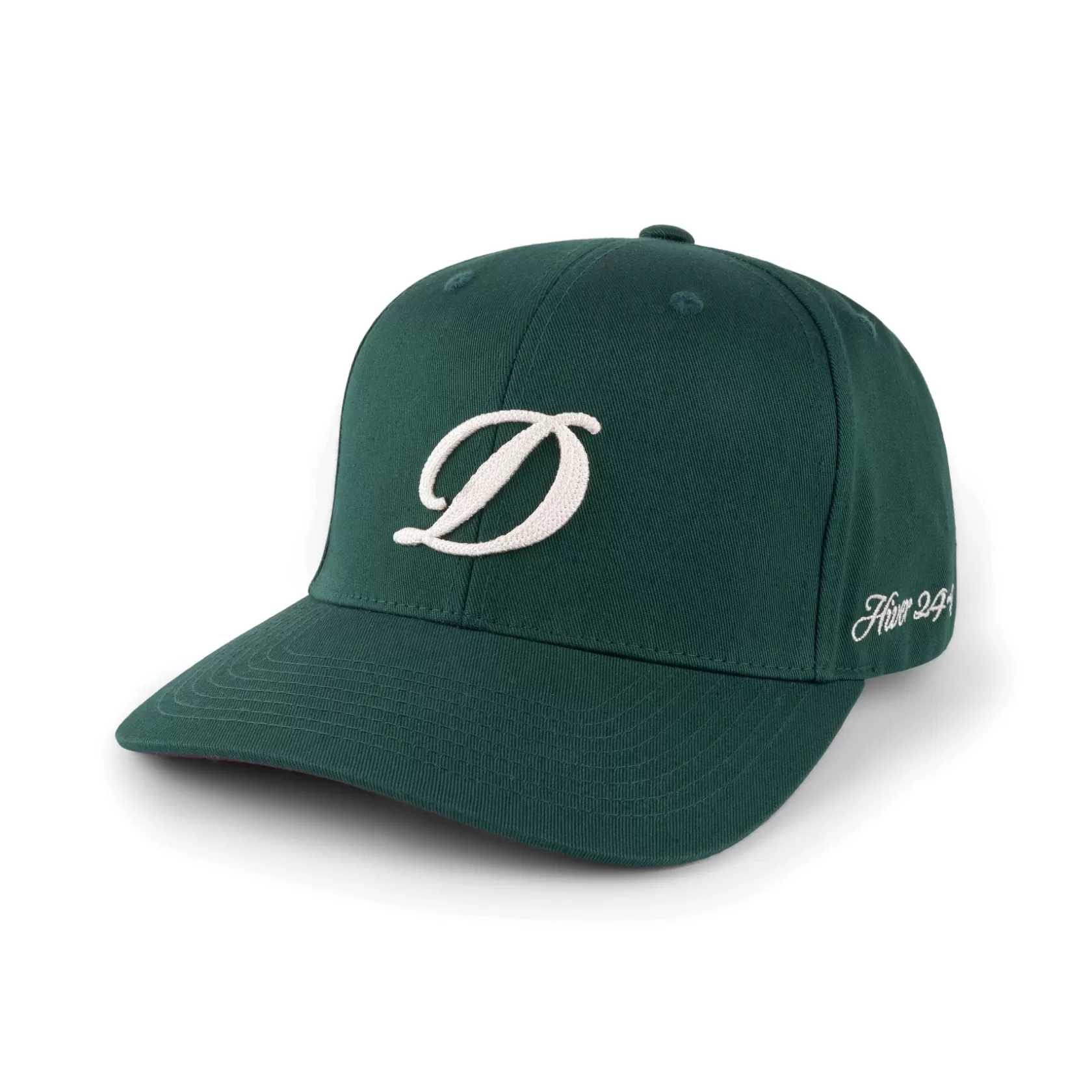 Dime MTL Casquettes & Tuques-Casquette Cursive D Full Fit Forestgreen