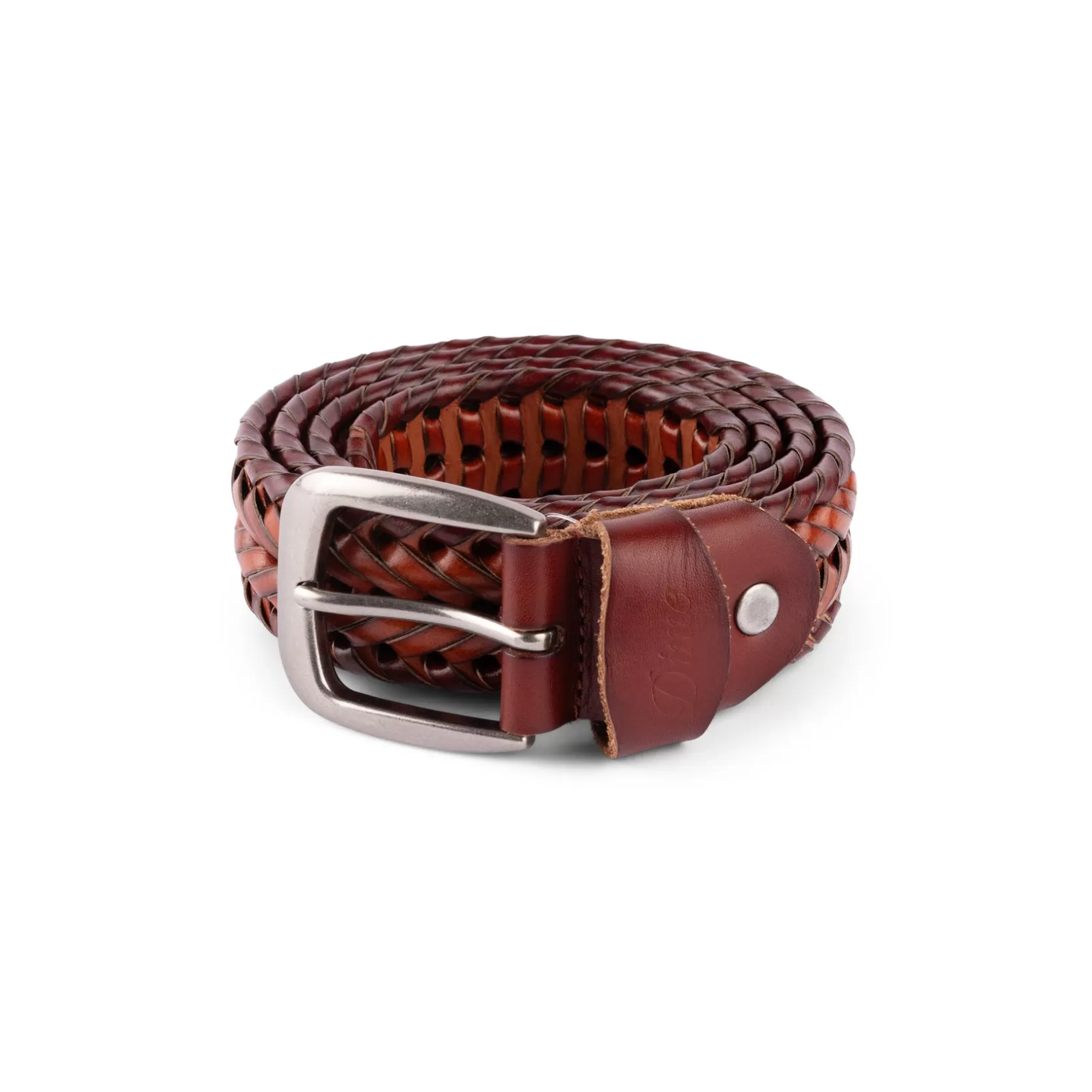 Dime MTL Accessoires-Ceinture Braided Leather Caramel/brown