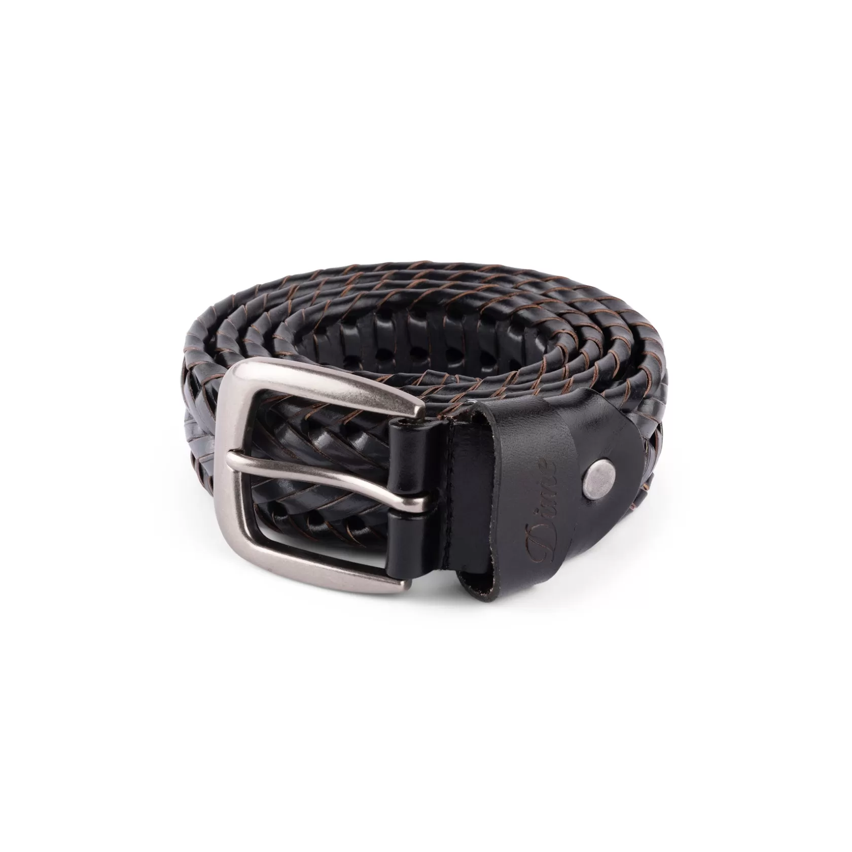 Dime MTL Accessoires-Ceinture Braided Leather Black