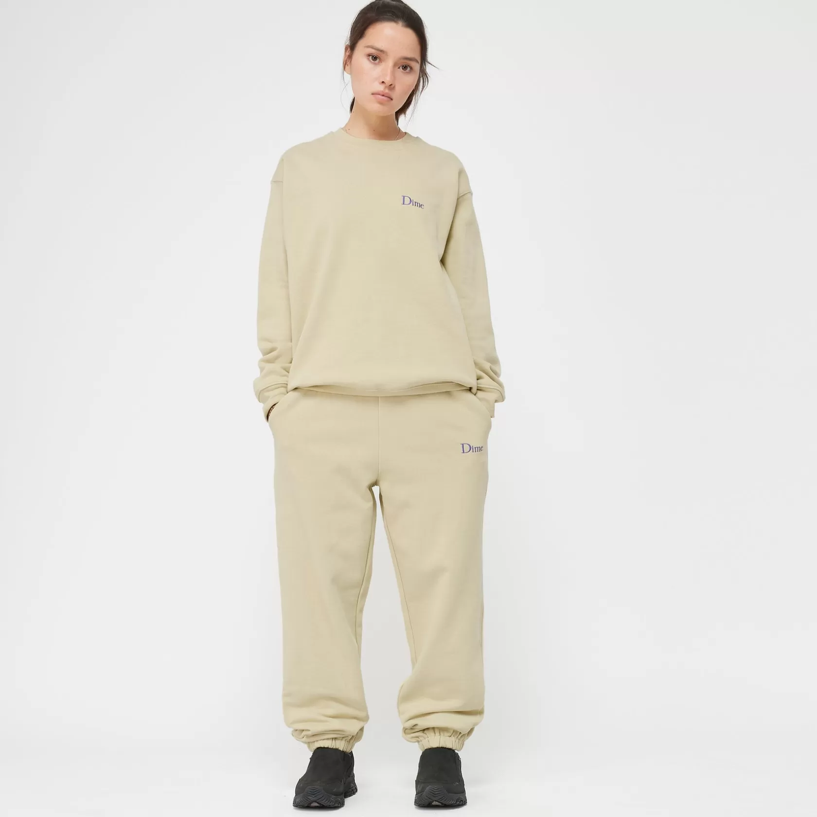 Dime MTL Chandails-Crewneck Classic Small Logo Lightmoss