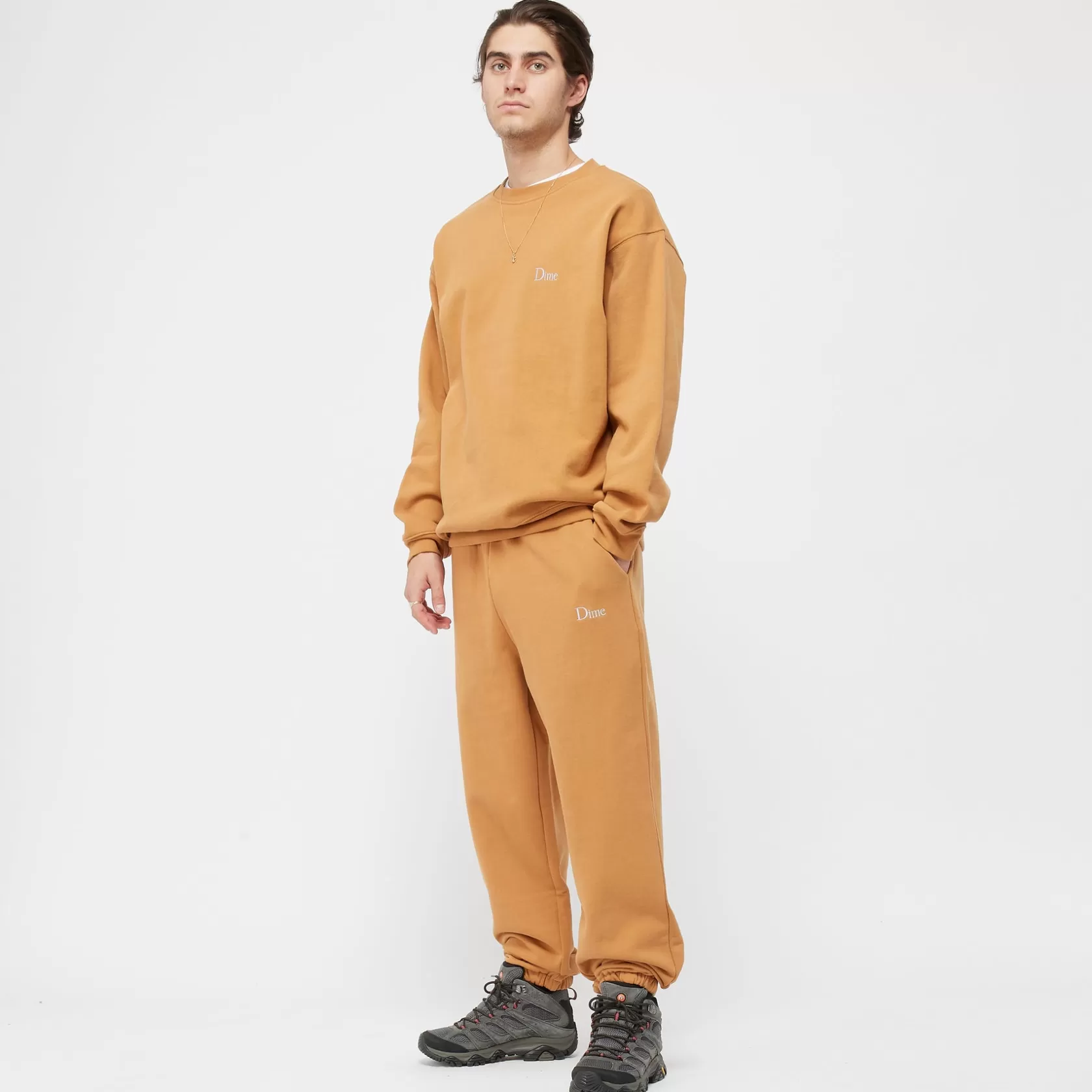 Dime MTL Chandails-Crewneck Classic Small Logo Almond