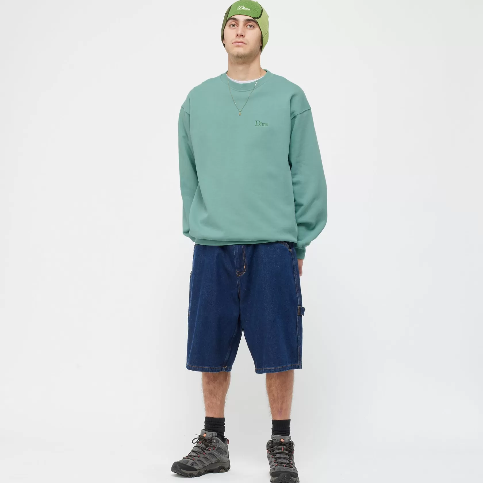 Dime MTL Chandails-Crewneck Classic Small Logo Seaweed