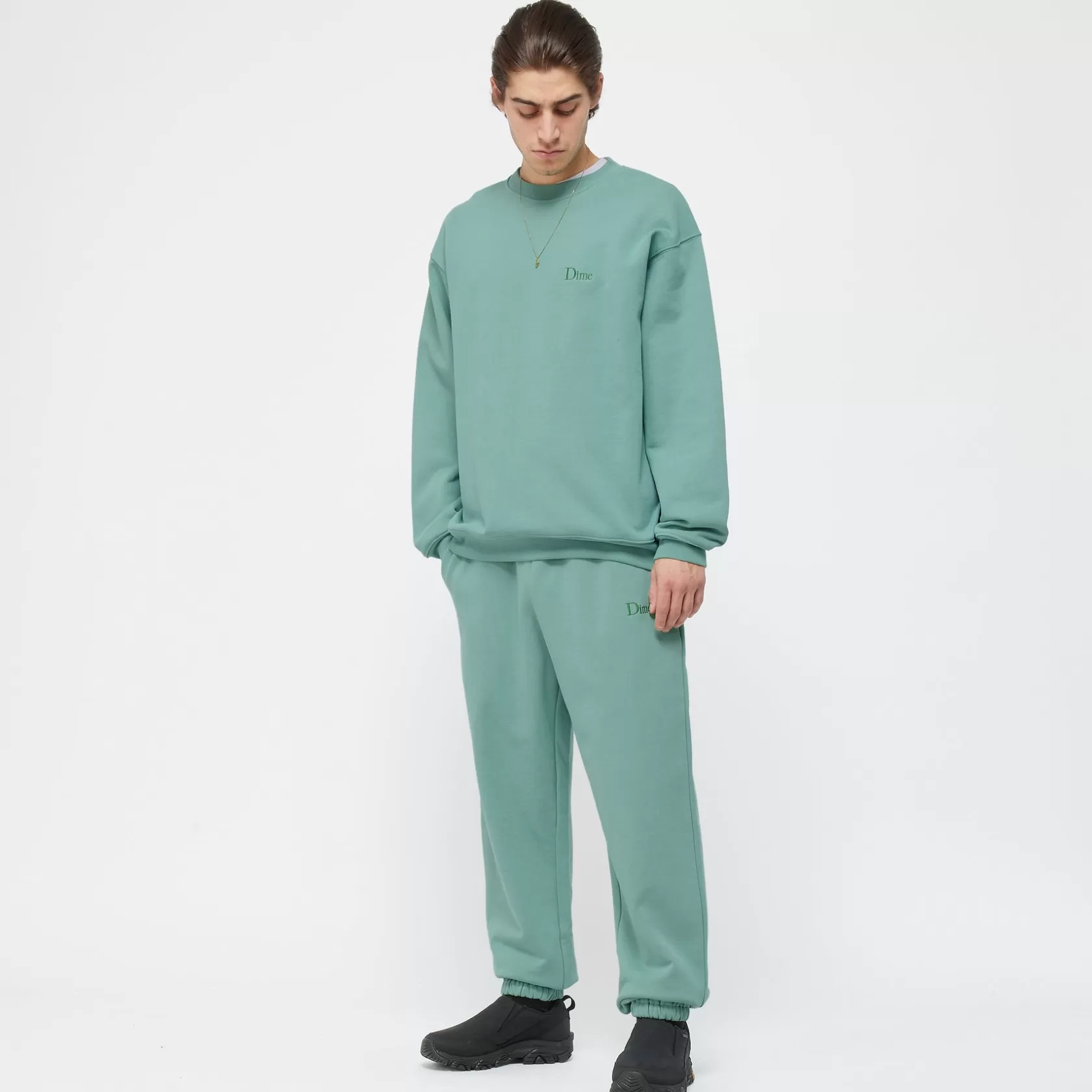 Dime MTL Chandails-Crewneck Classic Small Logo Seaweed