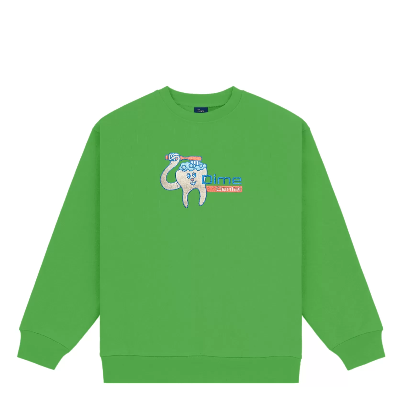 Dime MTL Chandails-Crewneck Dental Care Kellygreen