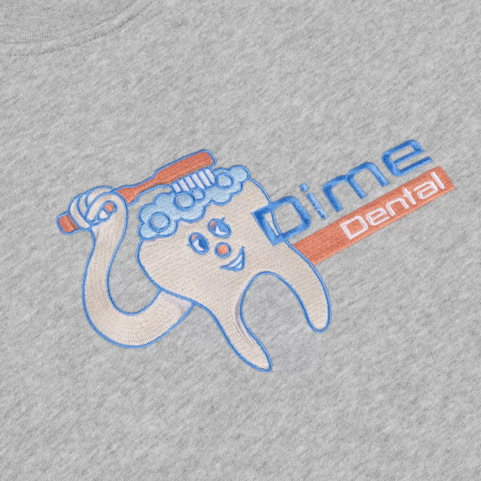 Dime MTL Chandails-Crewneck Dental Care Heathergray