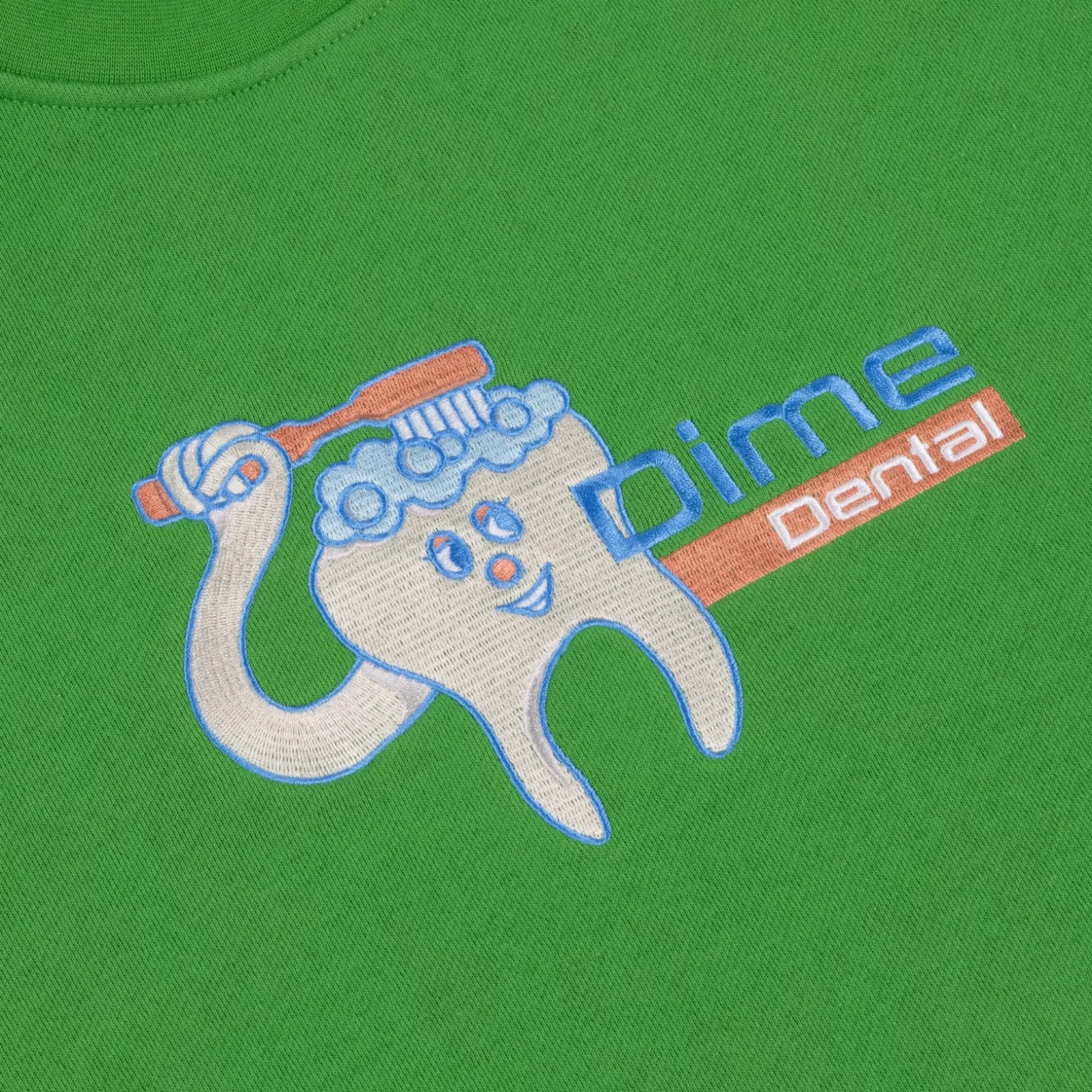 Dime MTL Chandails-Crewneck Dental Care Kellygreen