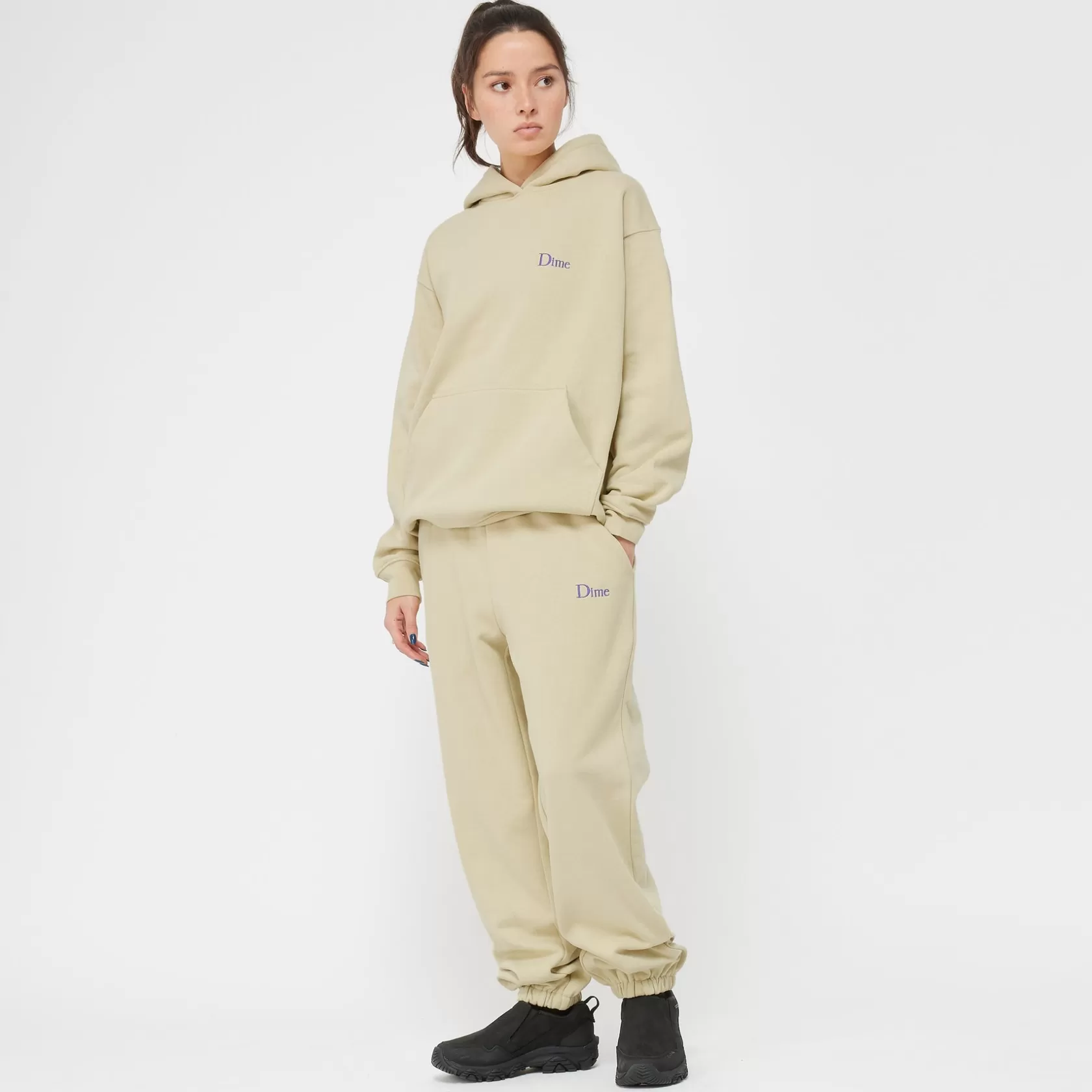 Dime MTL Hoodies-Hoodie Classic Small Logo Lightmoss