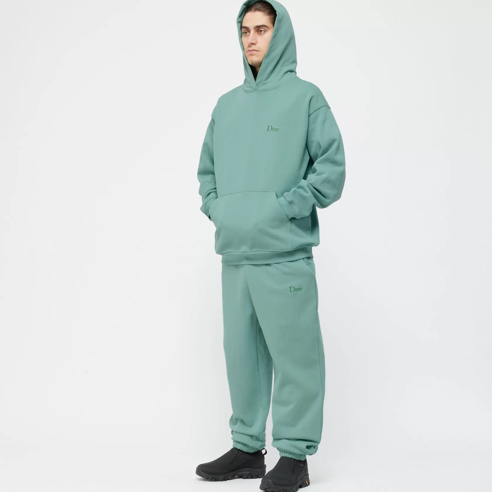 Dime MTL Hoodies-Hoodie Classic Small Logo Seaweed