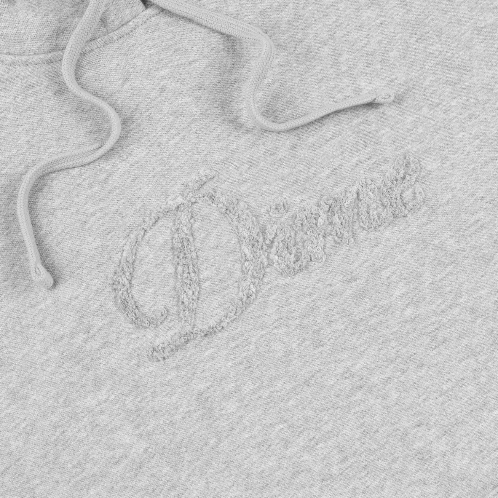 Dime MTL Hoodies-Hoodie Cursive Logo Heathergray