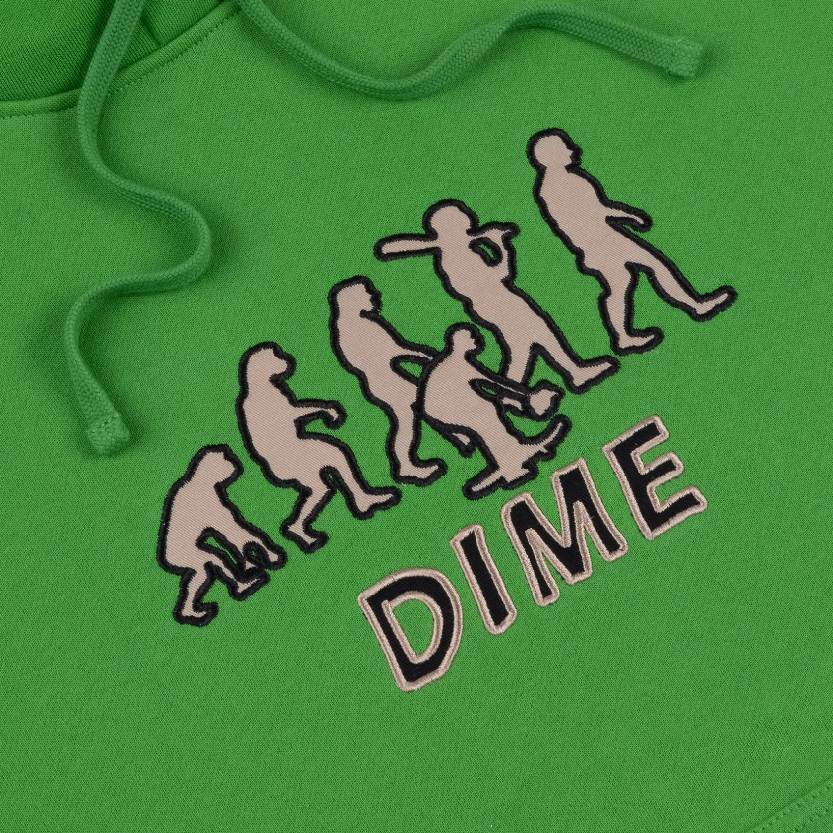 Dime MTL Hoodies-Hoodie Evolution Kellygreen