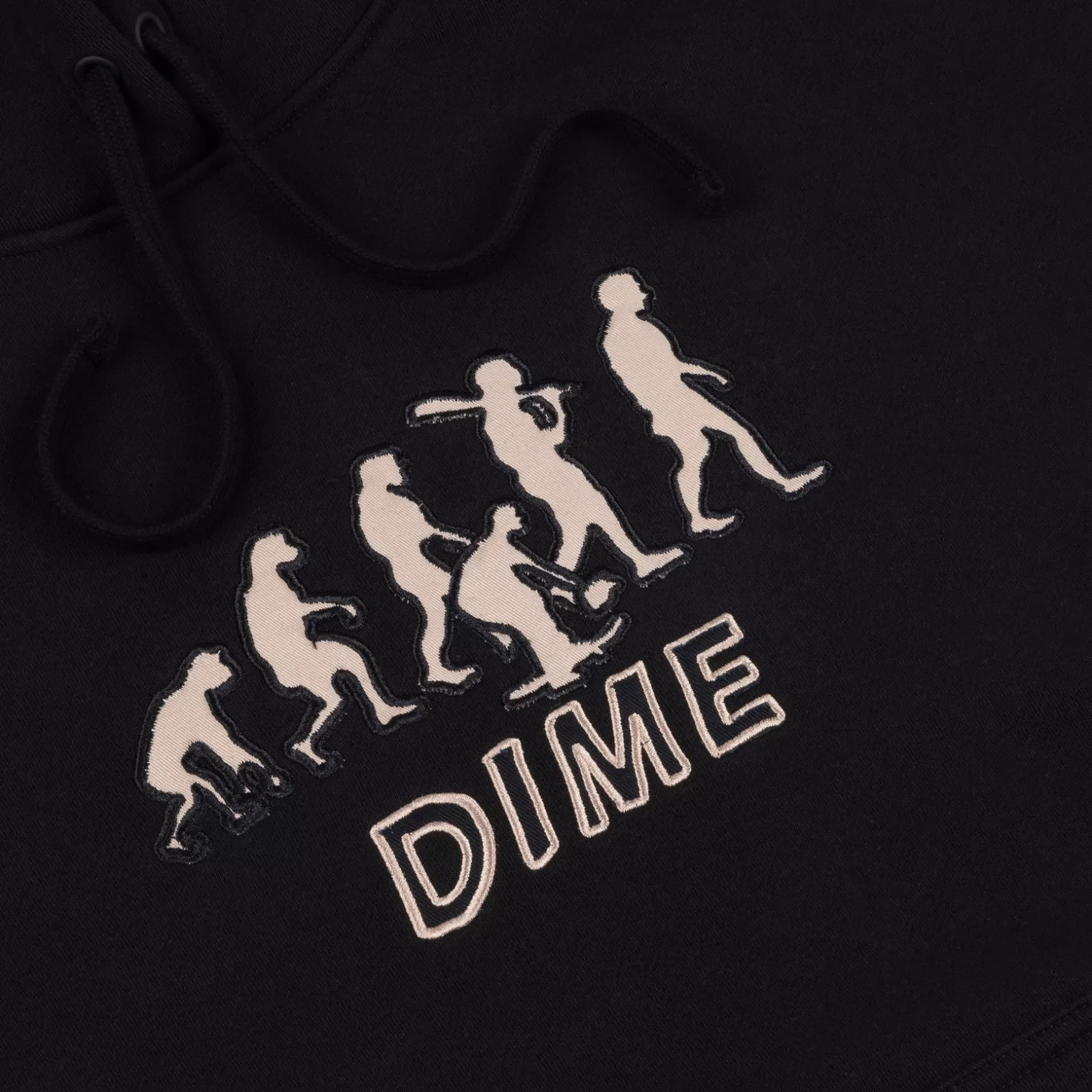 Dime MTL Hoodies-Hoodie Evolution Black