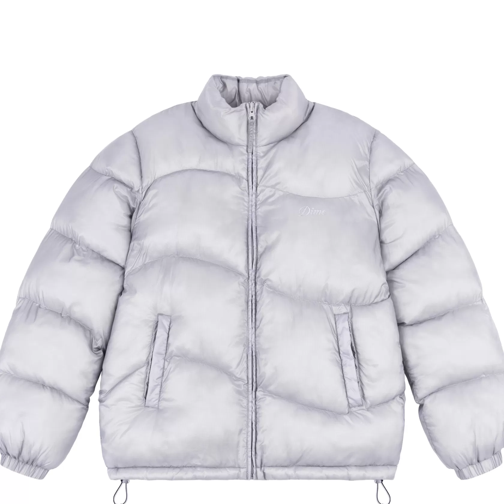 Dime MTL Manteaux & Hauts-Manteau Classic Ripstop Puffer Silver