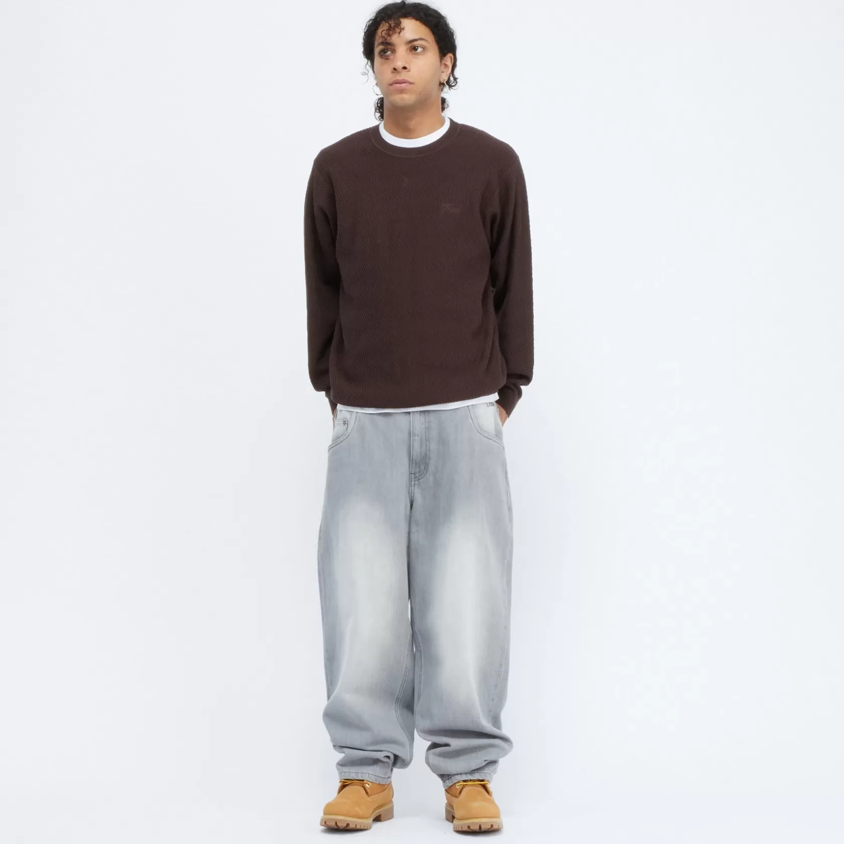 Dime MTL Shorts Et Pantalons-Pantalon Classic Baggy Denim Sandblastedgray