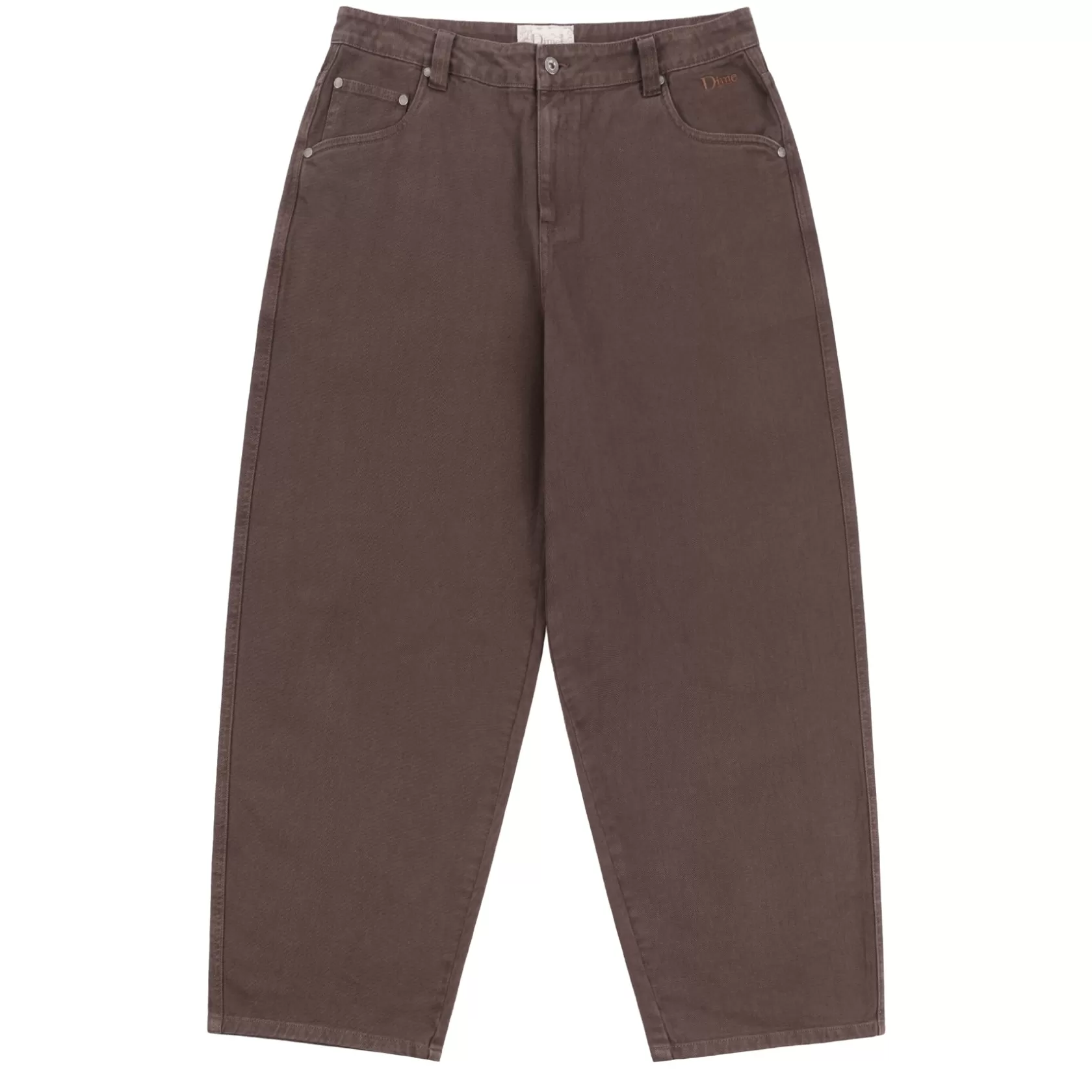 Dime MTL Shorts Et Pantalons-Pantalon Classic Baggy Denim Brownwashed