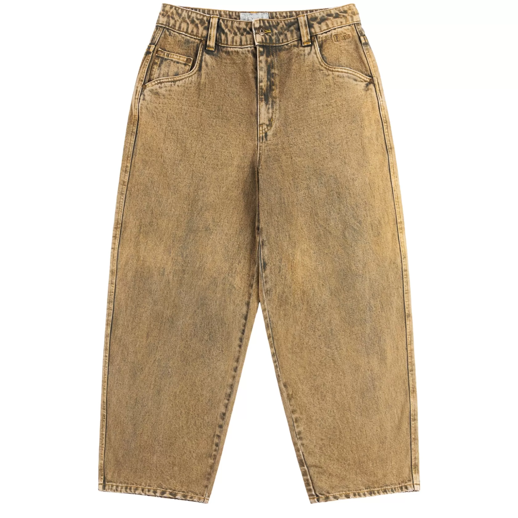 Dime MTL Shorts Et Pantalons-Pantalon Classic Baggy Denim Overdyedgold
