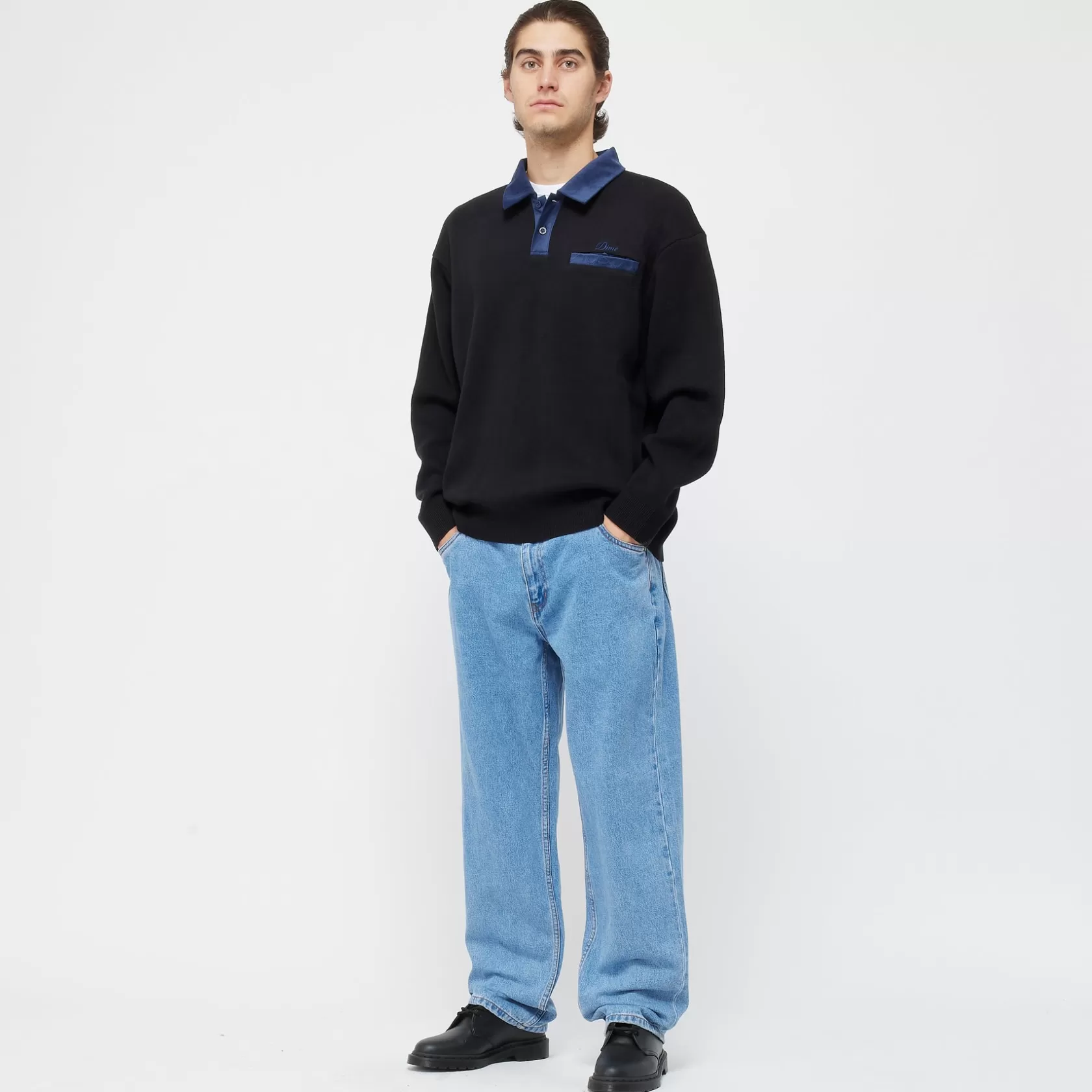 Dime MTL Shorts Et Pantalons-Pantalon Classic Relaxed Denim Bluewashed