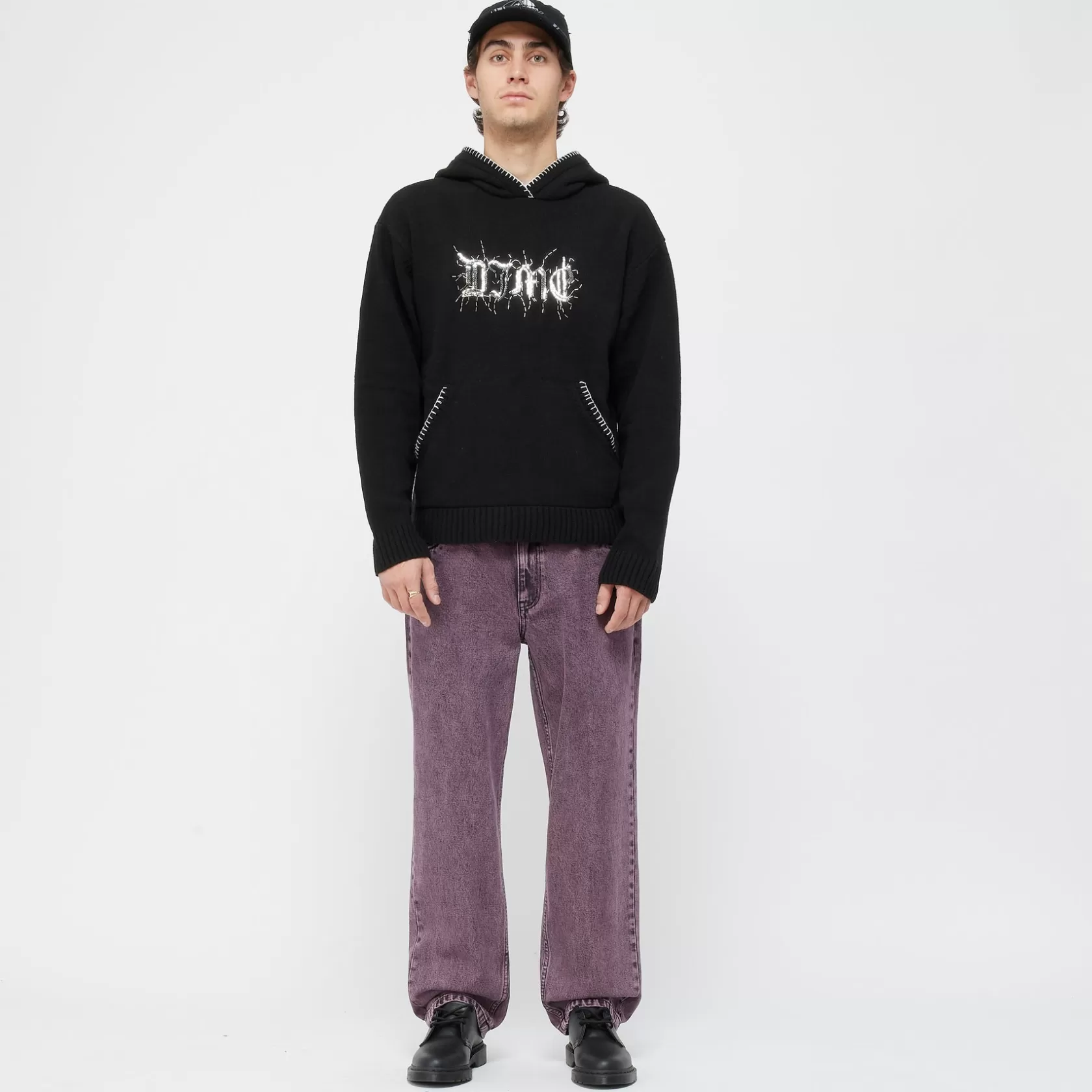 Dime MTL Shorts Et Pantalons-Pantalon Classic Relaxed Denim Overdyedplum