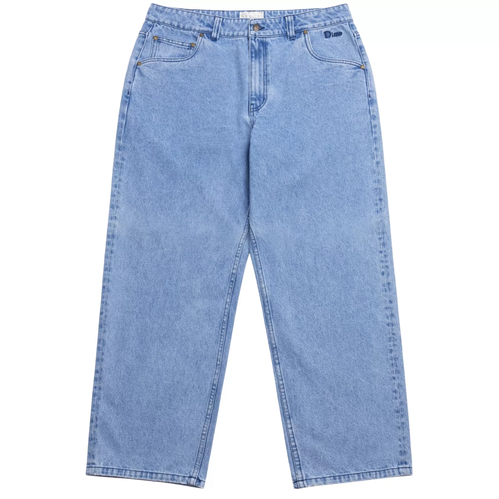 Dime MTL Shorts Et Pantalons-Pantalon Classic Relaxed Denim Bluewashed
