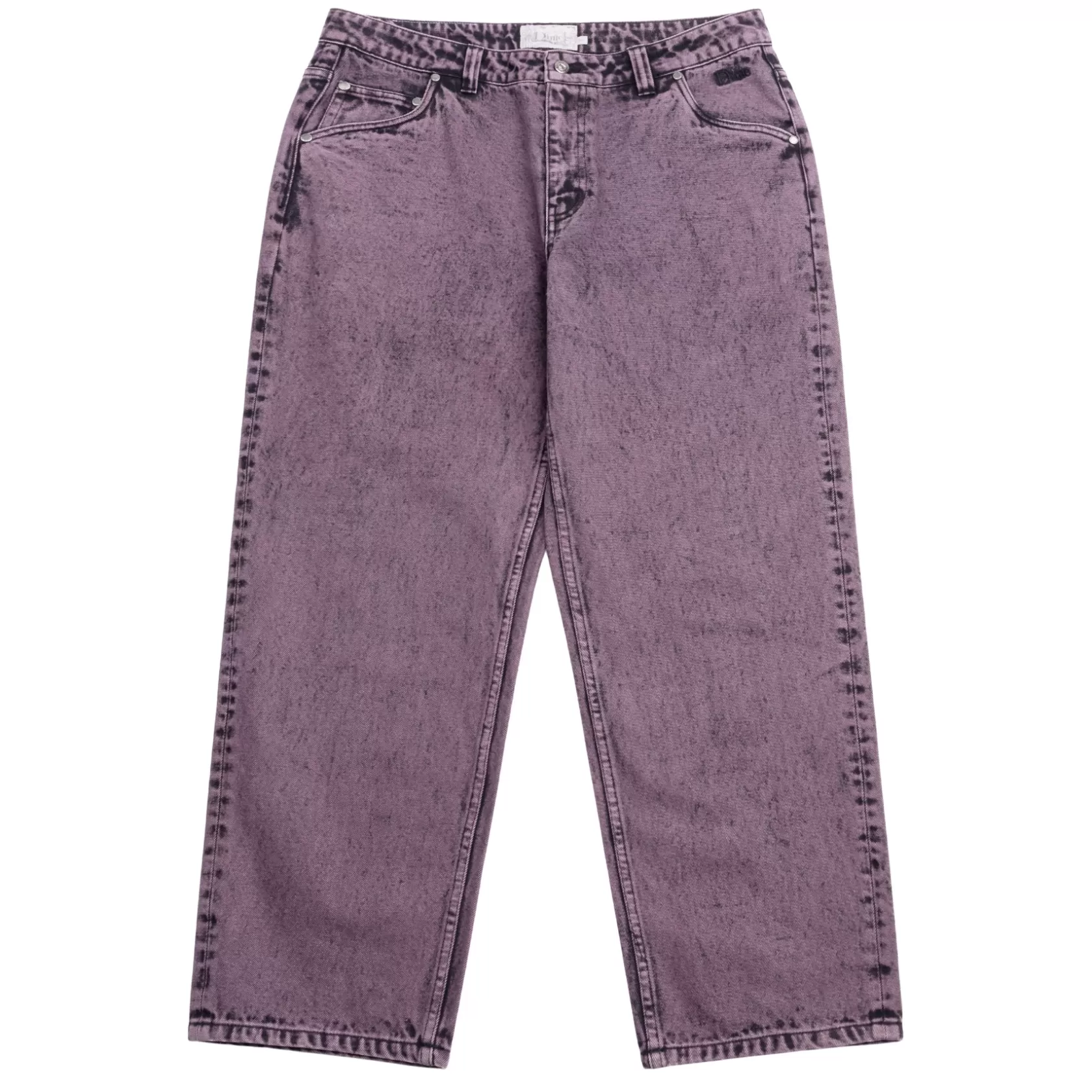 Dime MTL Shorts Et Pantalons-Pantalon Classic Relaxed Denim Overdyedplum