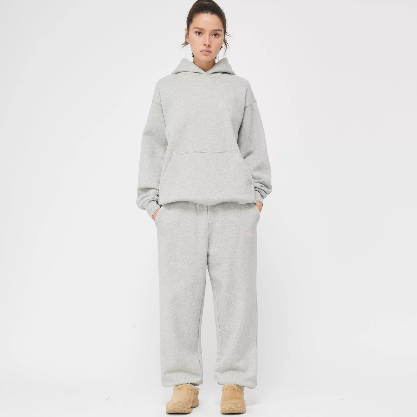 Dime MTL Shorts Et Pantalons-Pantalon Classic Small Logo Heathergray