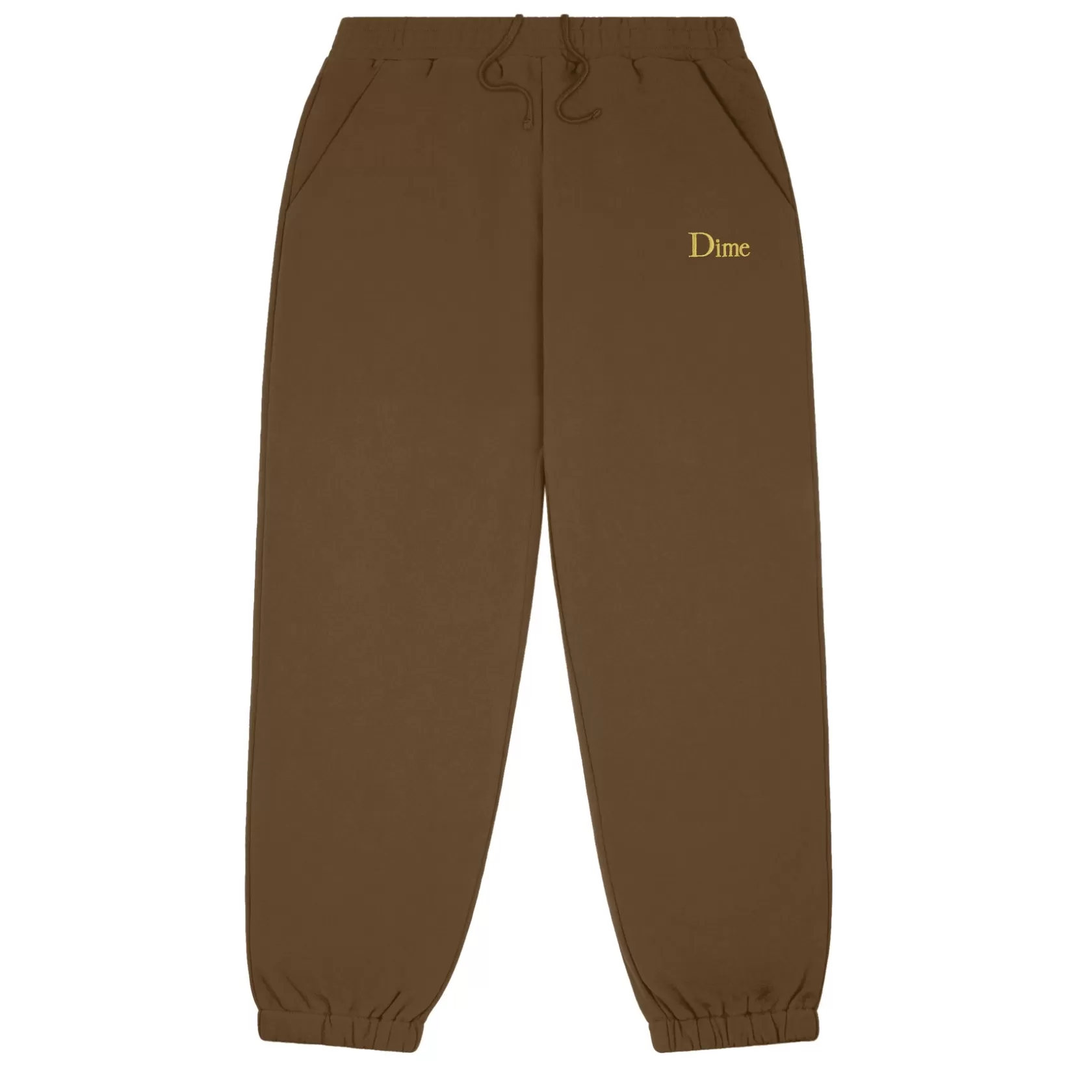 Dime MTL Shorts Et Pantalons-Pantalon Classic Small Logo Darkbrown