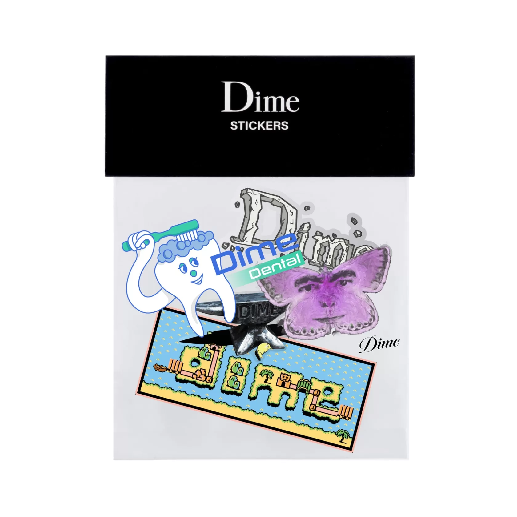 Dime MTL Accessoires-Paquet d'autocollants Multi