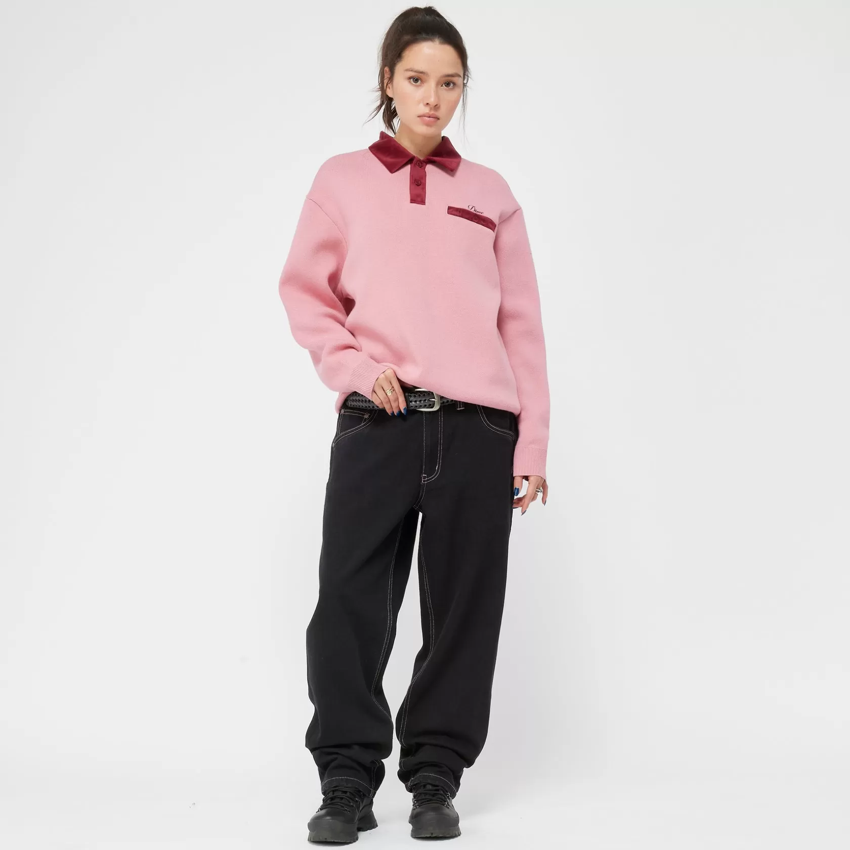 Dime MTL Manteaux & Hauts-Polo Casino Rugby Pink
