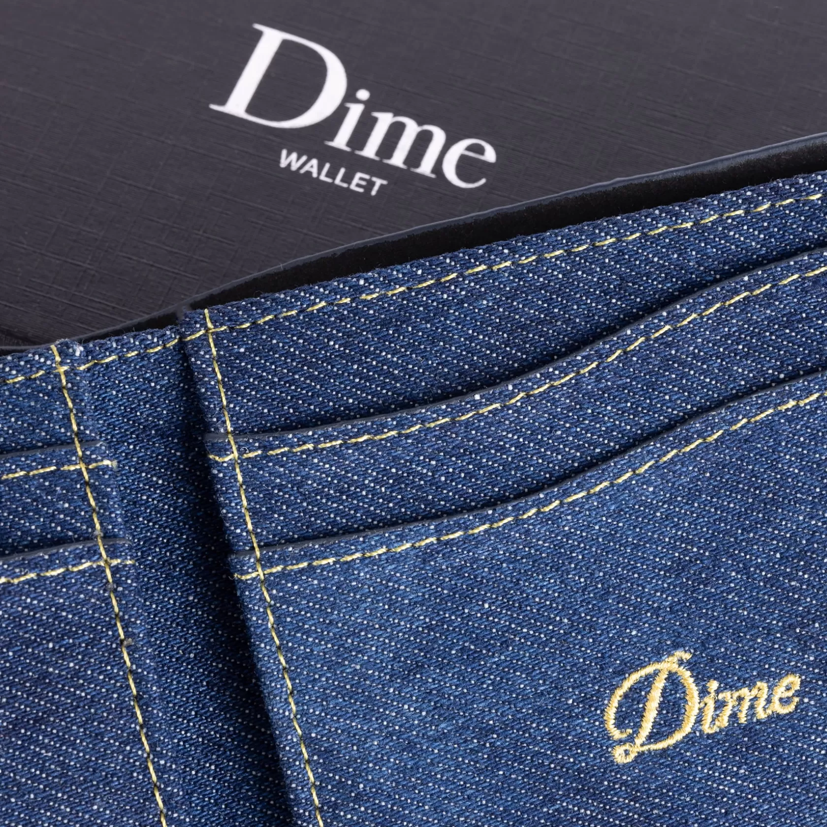 Dime MTL Accessoires-Porte-monnaie Cursive Bifold Indigodenim