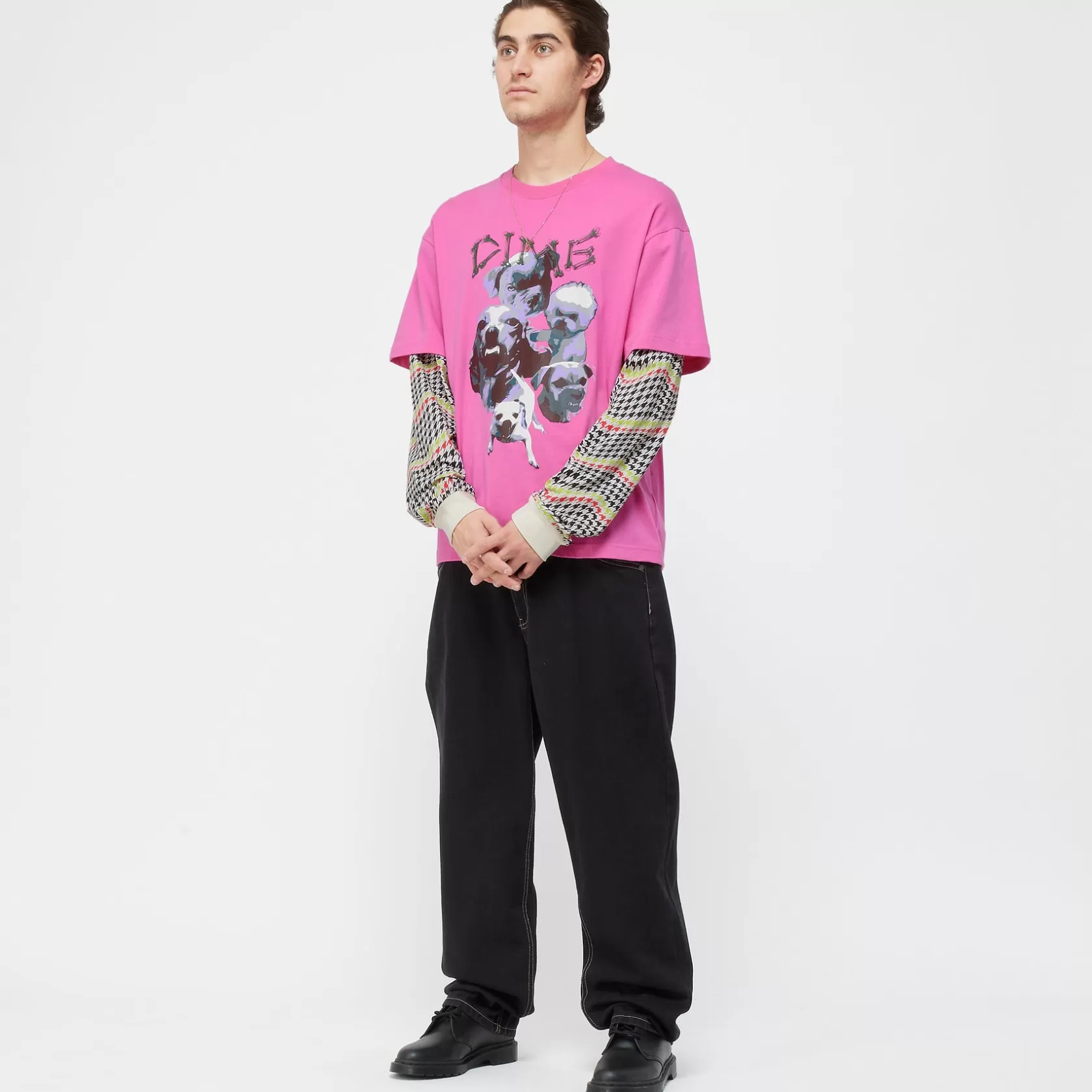 Dime MTL T-shirts | Manteaux & Hauts-T-Shirt Beware LS Hotpink