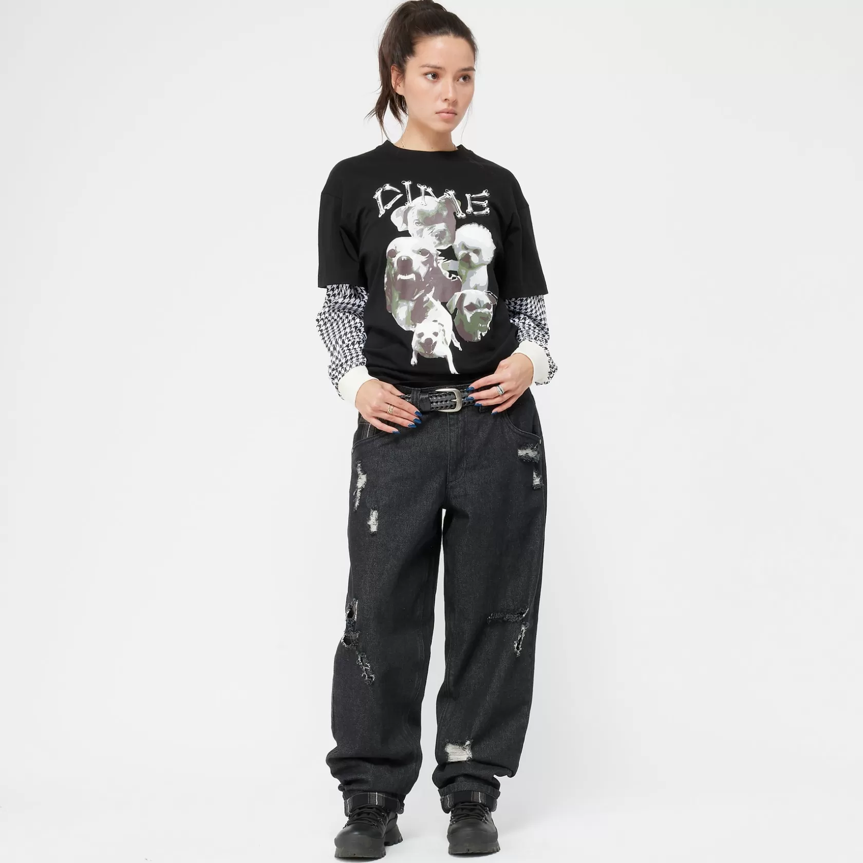 Dime MTL T-shirts | Manteaux & Hauts-T-Shirt Beware LS Black