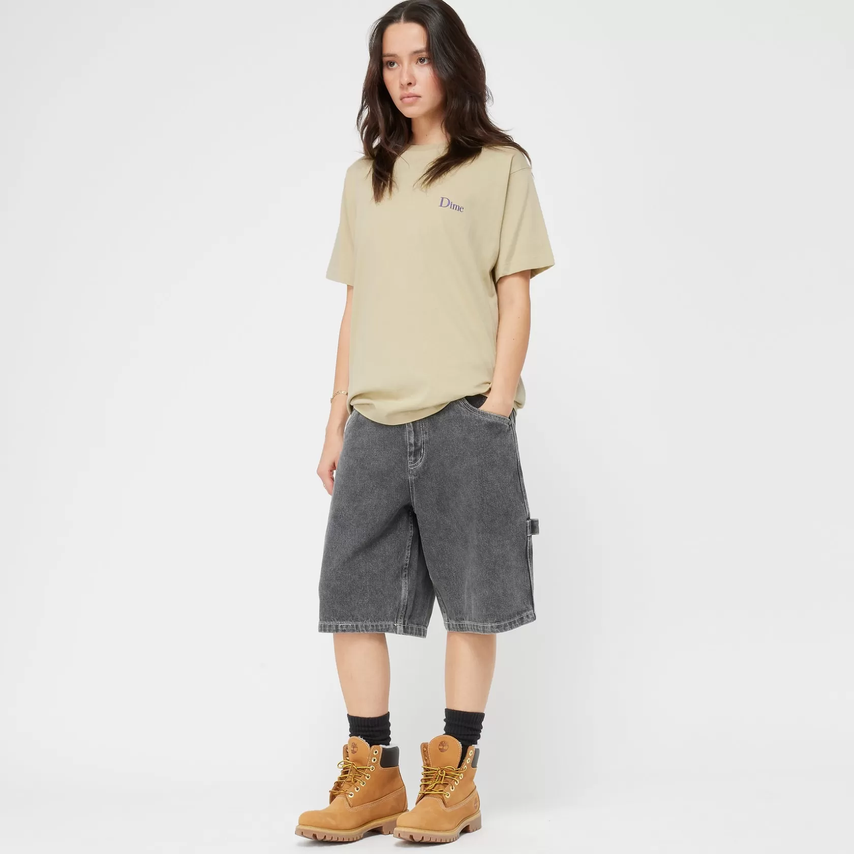 Dime MTL T-shirts-T-Shirt Classic Small Logo Lightmoss