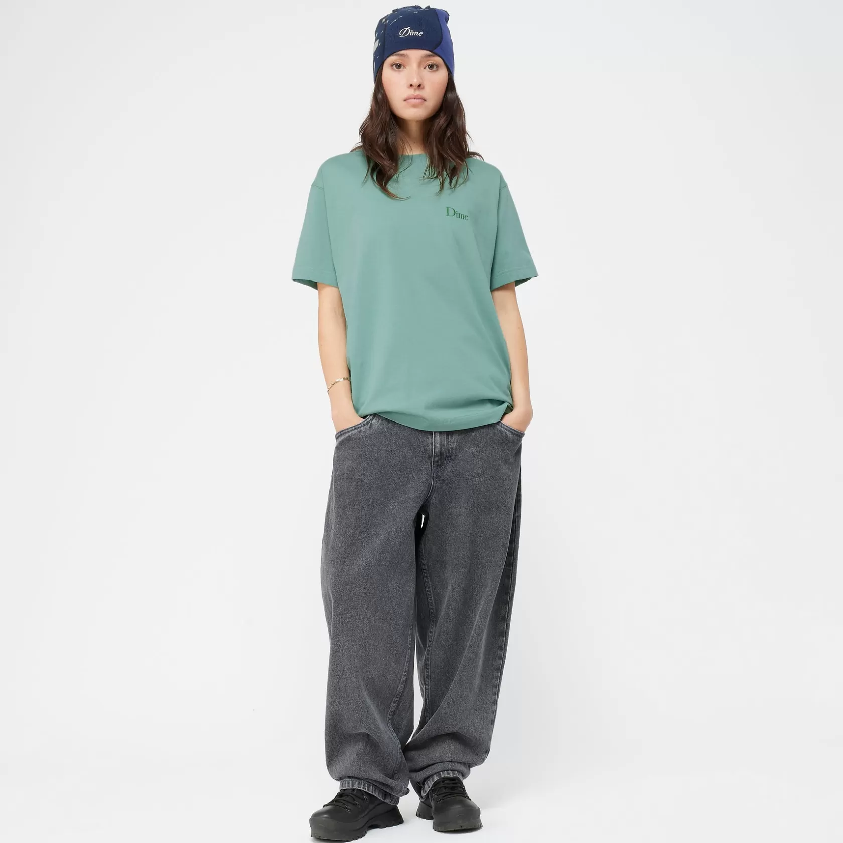 Dime MTL T-shirts-T-Shirt Classic Small Logo Seaweed