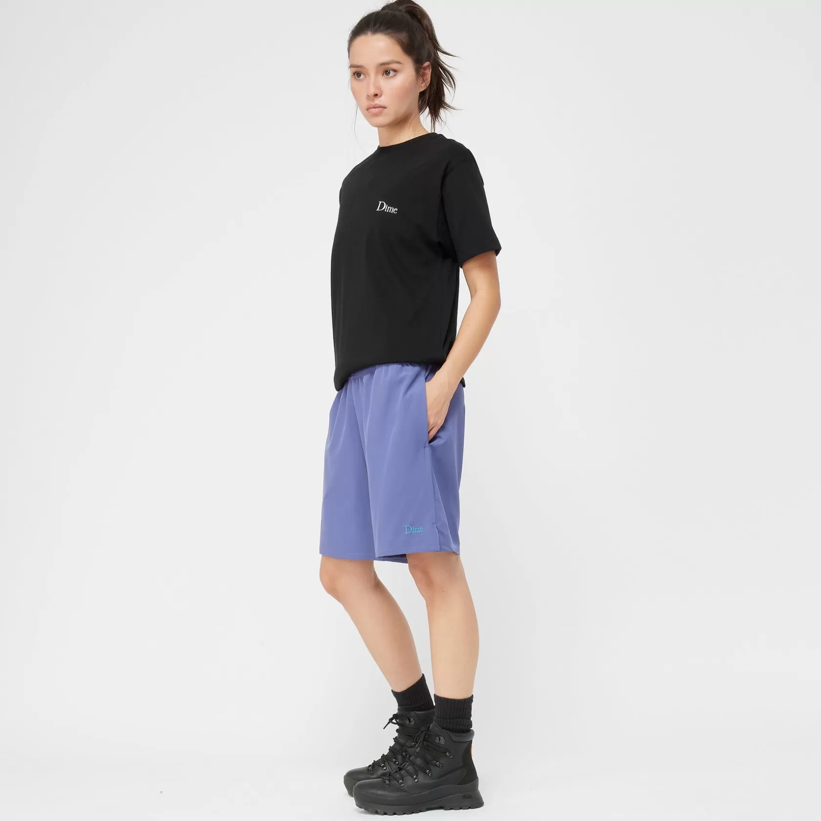 Dime MTL T-shirts-T-Shirt Classic Small Logo Black