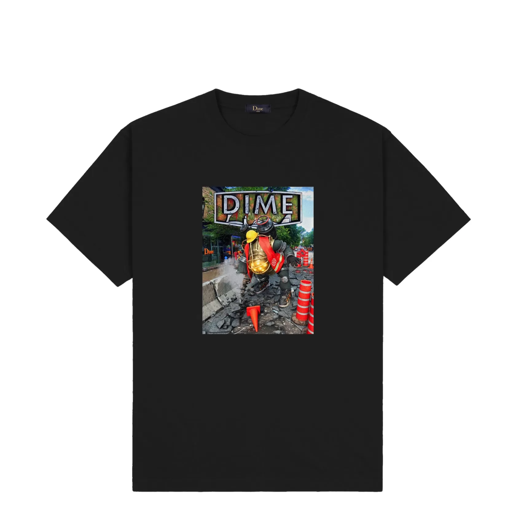 Dime MTL T-shirts-T-Shirt Pothole Black
