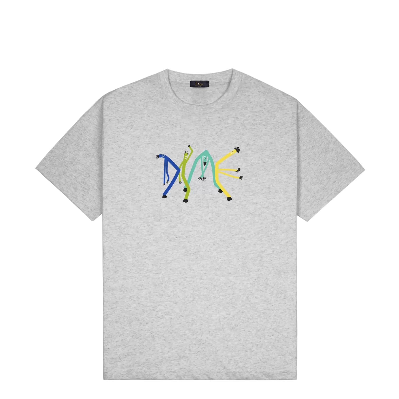 Dime MTL T-shirts-T-Shirt Tubeman Heathergray