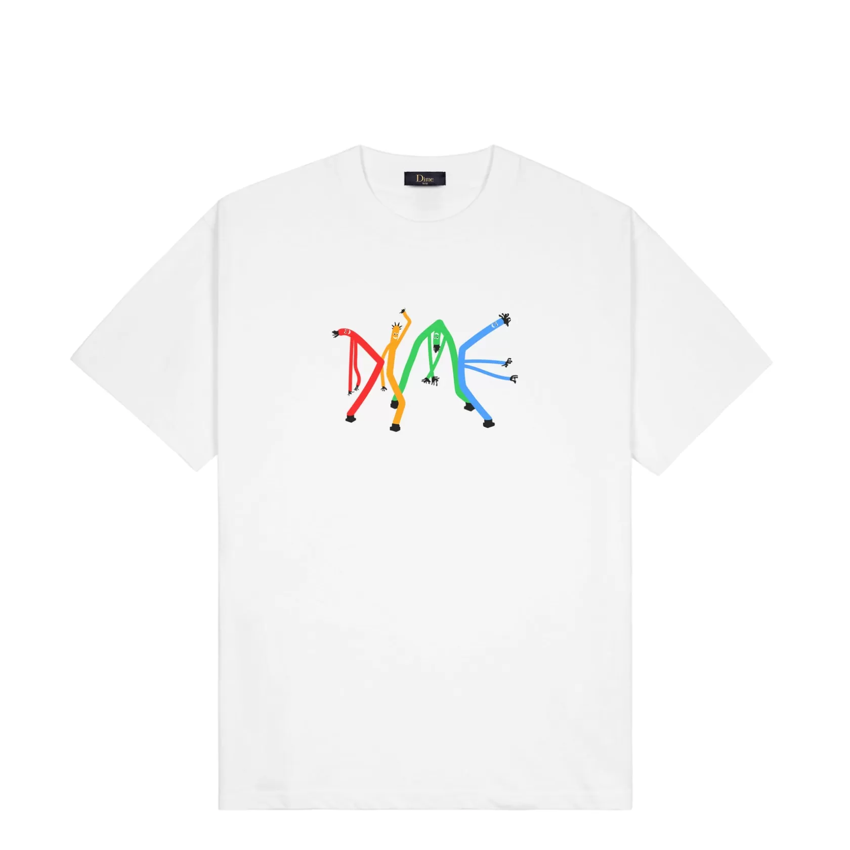 Dime MTL T-shirts-T-Shirt Tubeman White