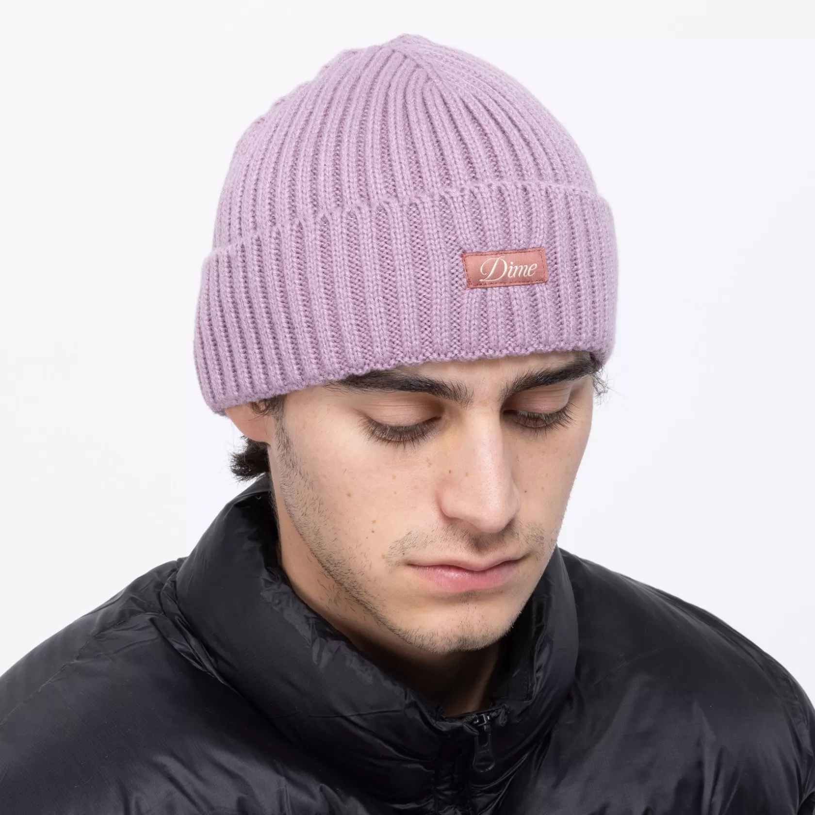 Dime MTL Casquettes & Tuques-Tuque Cursive Fold Pinklilac