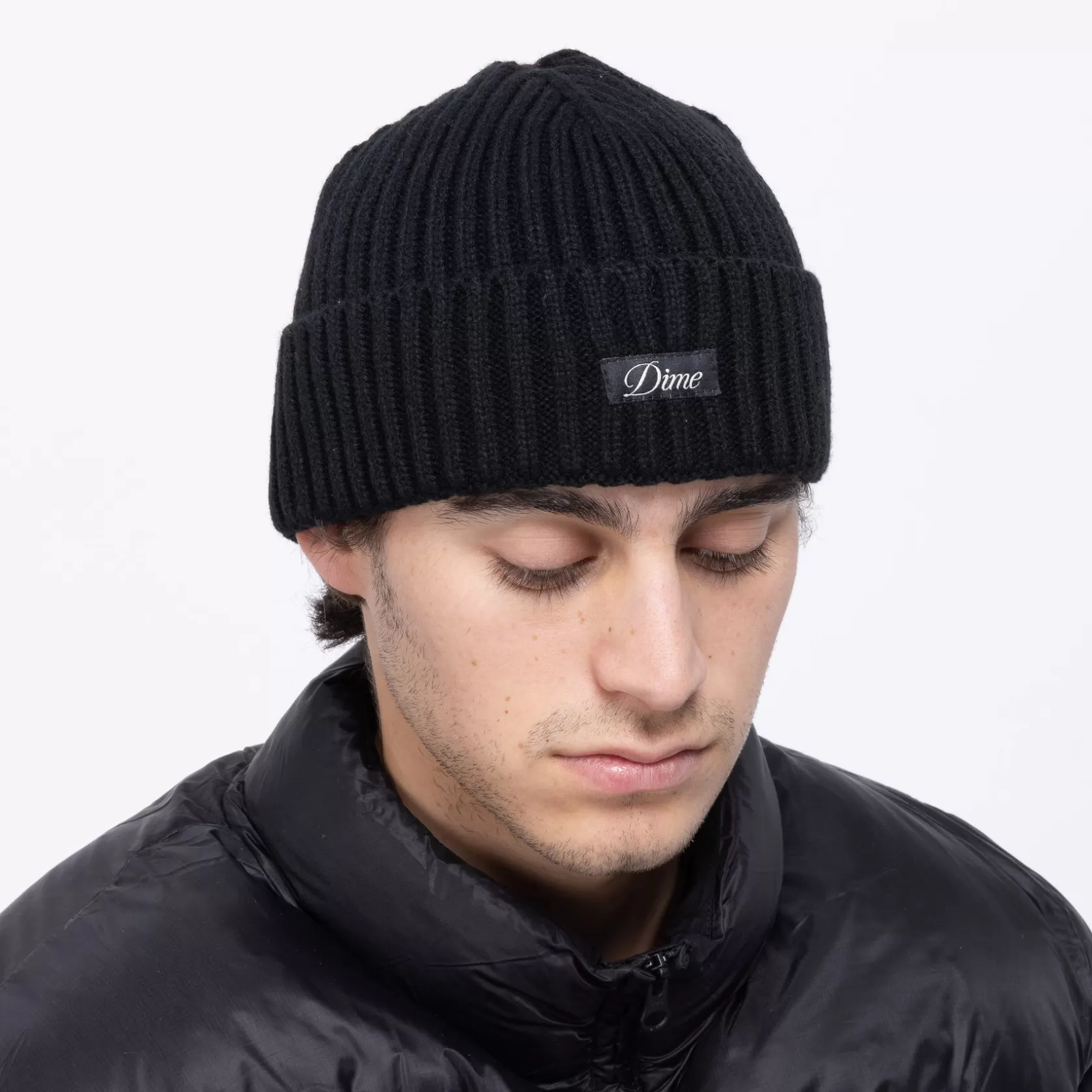 Dime MTL Casquettes & Tuques-Tuque Cursive Fold Black