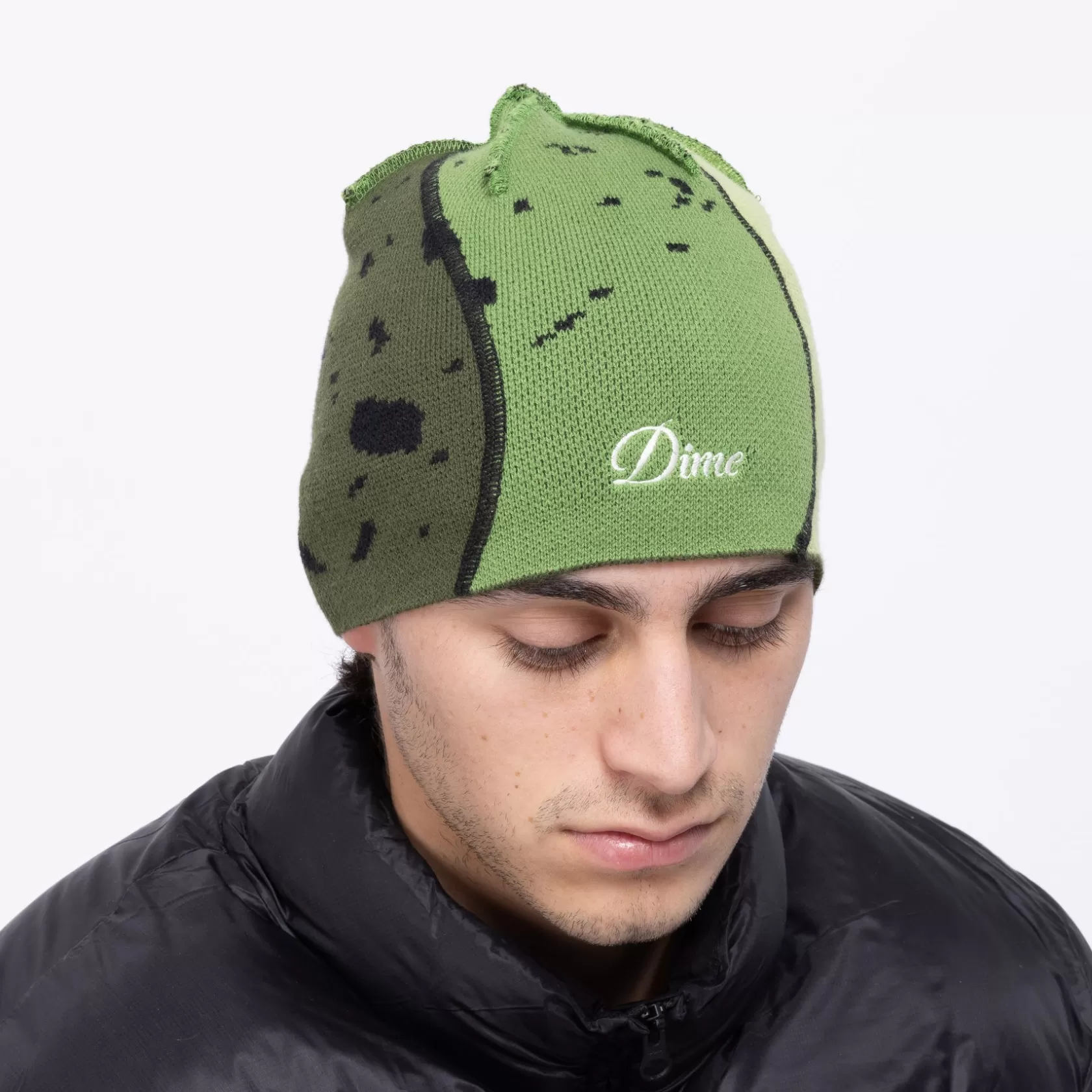Dime MTL Casquettes & Tuques-Tuque Reverse Stitch Skully Green
