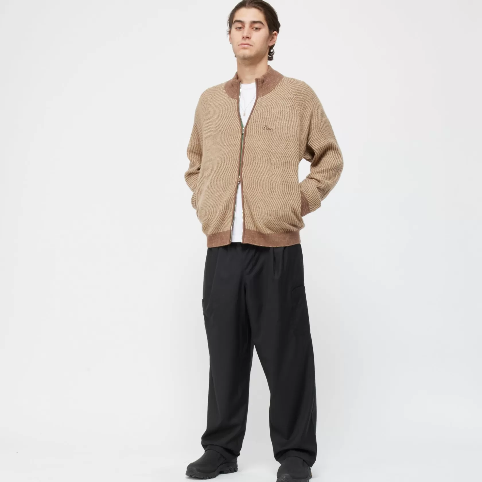 Dime MTL Manteaux & Hauts-Veste Double Zipper Camel