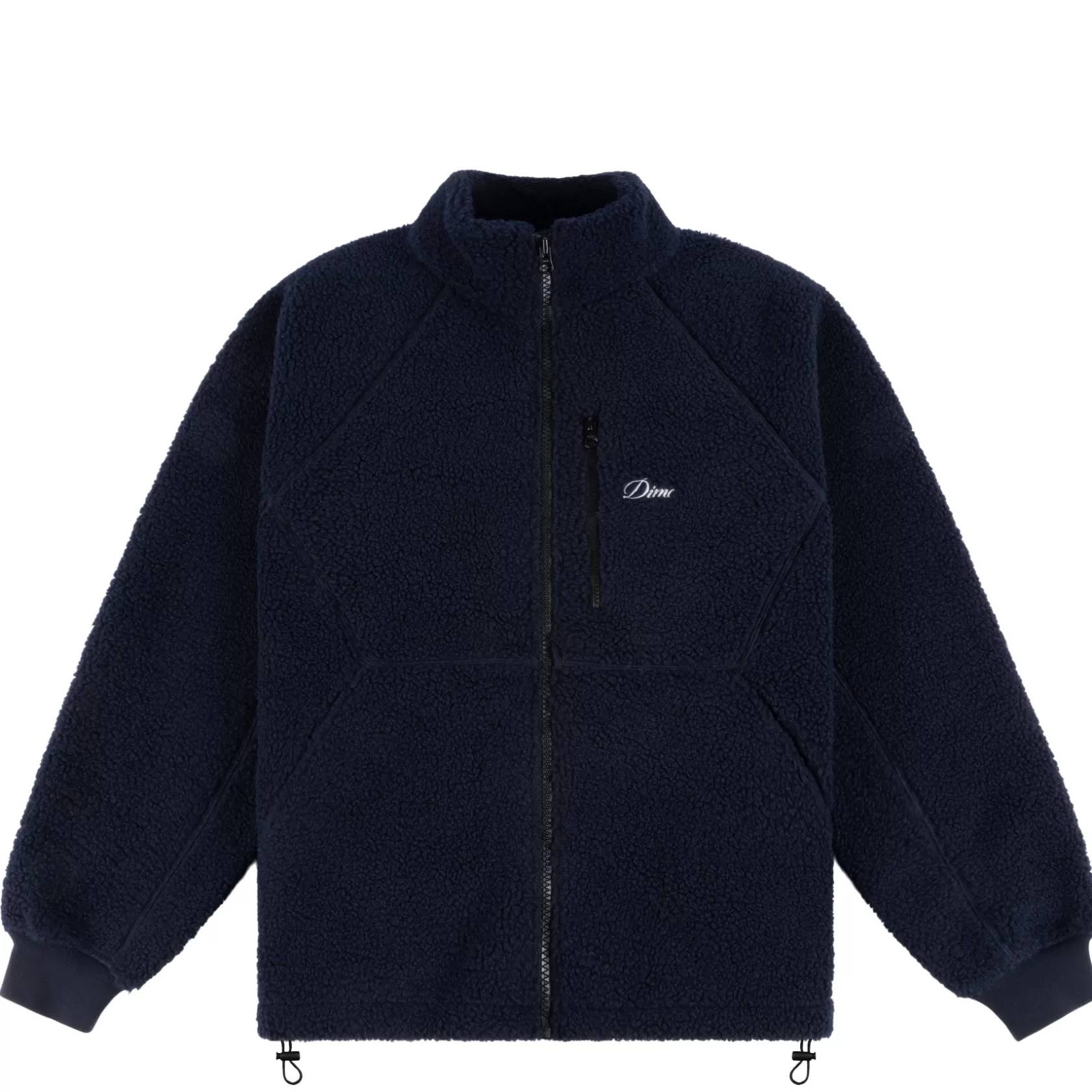 Dime MTL Manteaux & Hauts-Veste Polar Fleece Sherpa Zip Navy