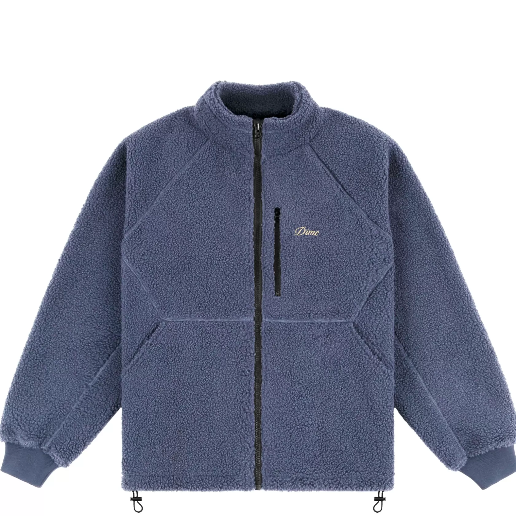 Dime MTL Manteaux & Hauts-Veste Polar Fleece Sherpa Zip Coolgray