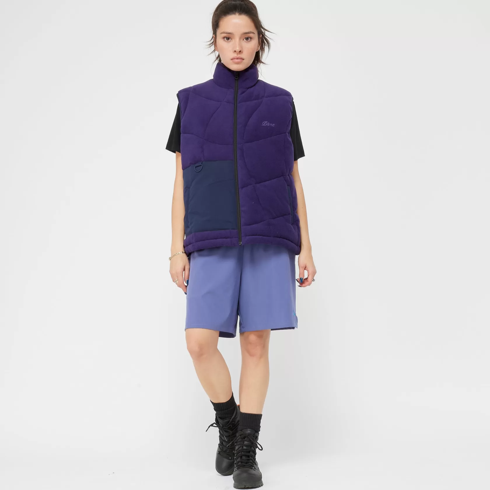 Dime MTL Manteaux & Hauts-Veste Sleeveless Puffer Plum