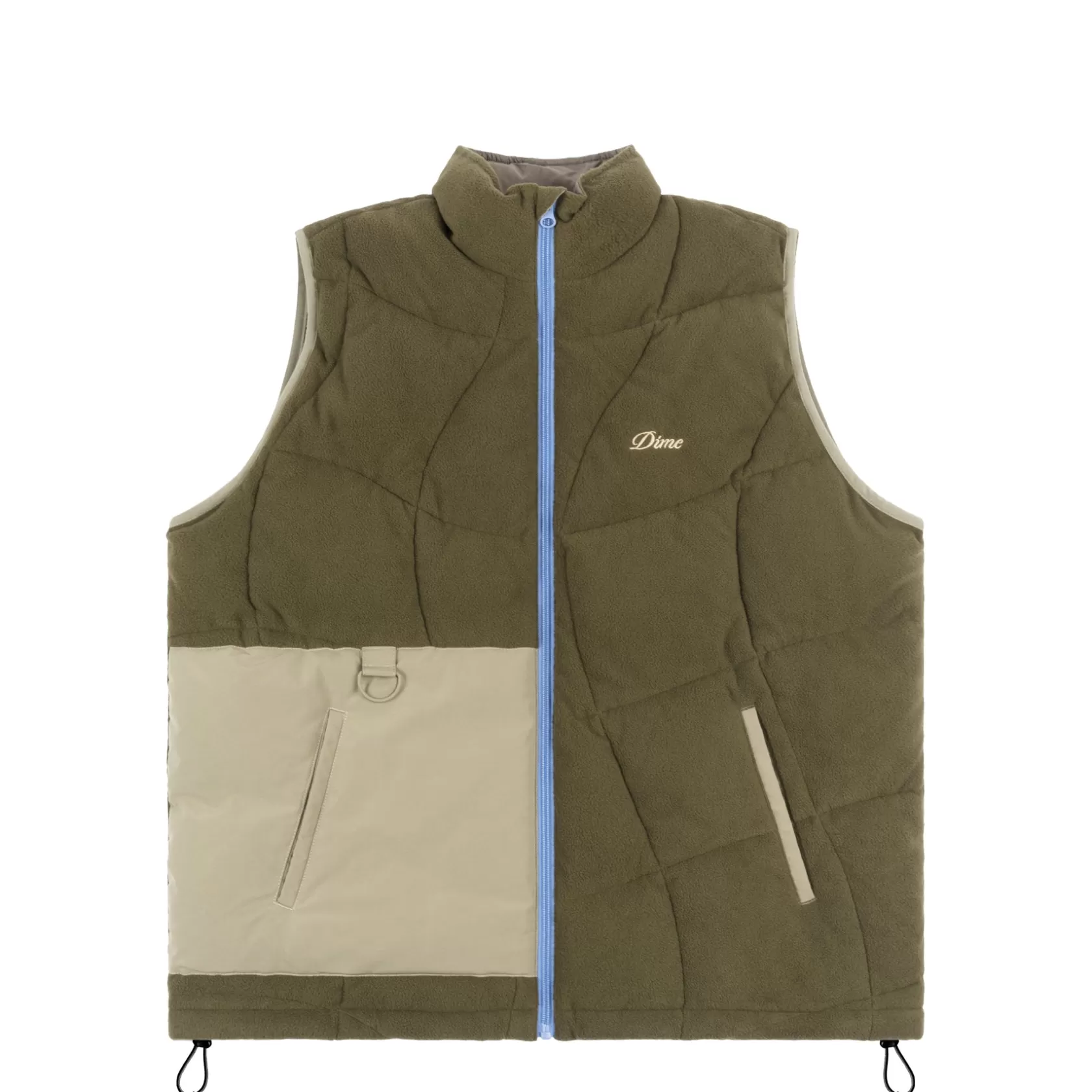 Dime MTL Manteaux & Hauts-Veste Sleeveless Puffer Olive